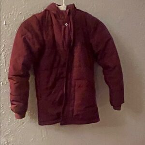 Cat & Jack Kids' Deep Red Puffer Coat